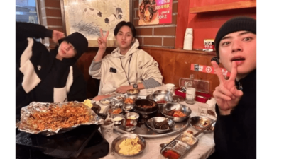 Jungkook, Cha Eun Woo dan Mingyu bertemu kembali di restoran BBQ