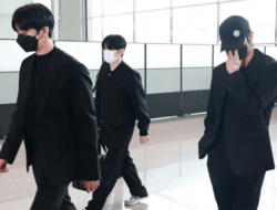 Kesedihan untuk mendiang Moon Bin, Rekan-rekan Idol menggunakan pakaian hitam di bandara pada tanggal 20