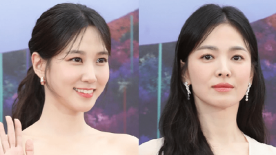 Moment Kehangatan Park Eun Bin dan Song Hye Kyo di acara Baeksang ke-59