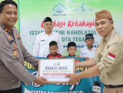 Polres Tegal Kota Mengadakan bakti sosial ke Yayasan Istana Yatim NU Tegal Timur