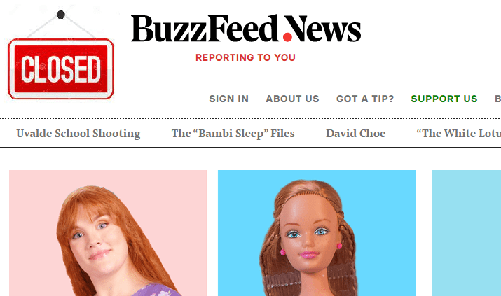 Situs web berita pemenang Hadiah Pulitzer BuzzFeed News Akan ditutup