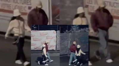Jennie BLACKPINK dan Vi BTS berpegangan tangan