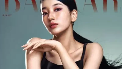 Suzy menunjukkan wajahnya dengan bangga, Bahkan noda itu terlihat cantik