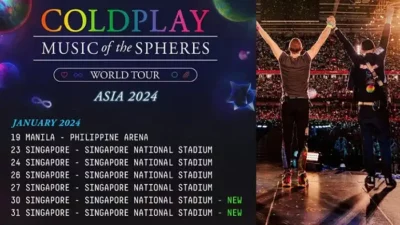 Coldplay Pecahkan Rekor dengan Rencananya Konser 6 Hari di Singapura