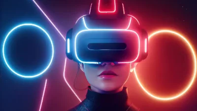 Ilustrasi VR untuk bermain game