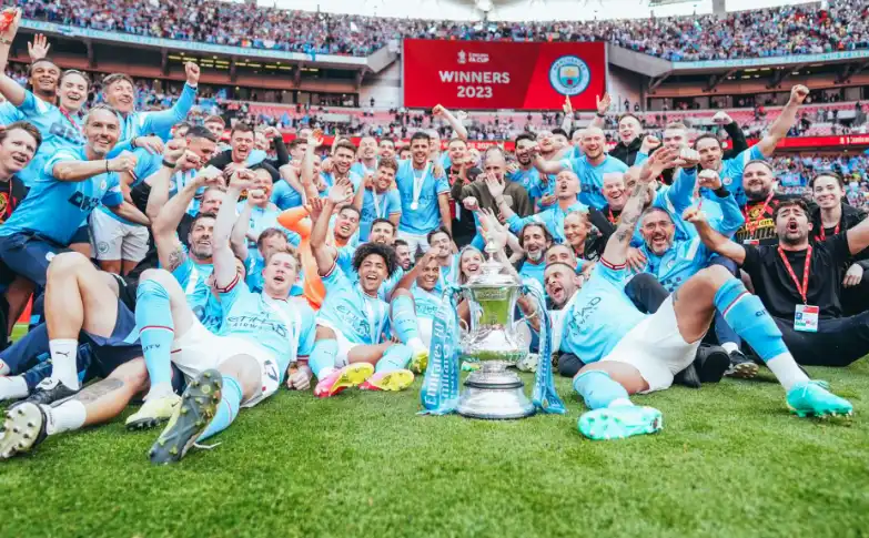 Manchester City berhasil menjuarai Piala FA 2022-2023 setelah mengalahkan Manchester United