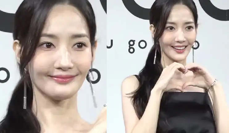 Park Min-young menghadiri acara kosmetik yang diadakan di Tokyo, Jepang