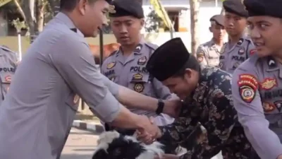 Polres Pemalang Bagikan 31 Kambing dan 2 Sapi Kurban ke Pengurus Masjid