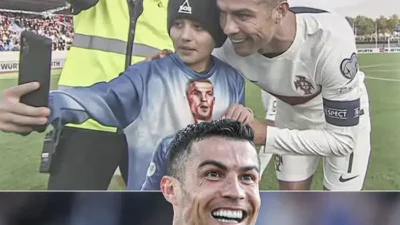 Ronaldo Cetak Gol lalu Foto Bareng Bocah dan Raih Guinness World Record
