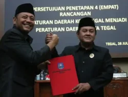 DPRD Kota Tegal Tetapkan Empat Raperda Menjadi Perda