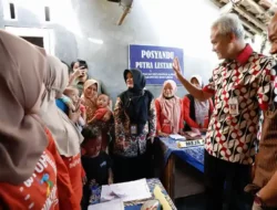 Ganjar Pranowo Tinjau Posyandu di Banyumas, Beri Bantuan Antropometri Kit