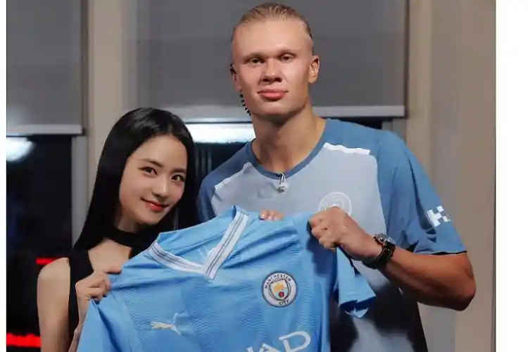 Jisoo BLACKPINK dan Erling Haaland Manchester City