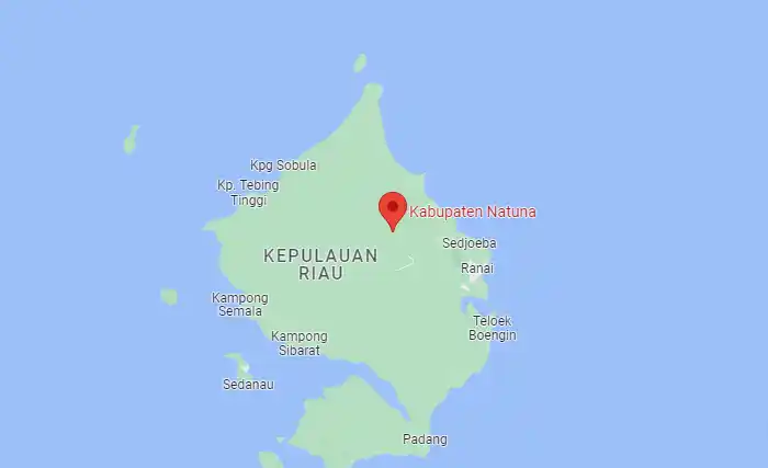 Peta Natuna Kepulauan Riau 2023