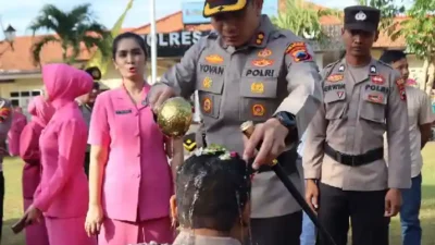 Polres Pemalang Naikkan Pangkat 22 Personil dan Wisuda 9 Purnabakti