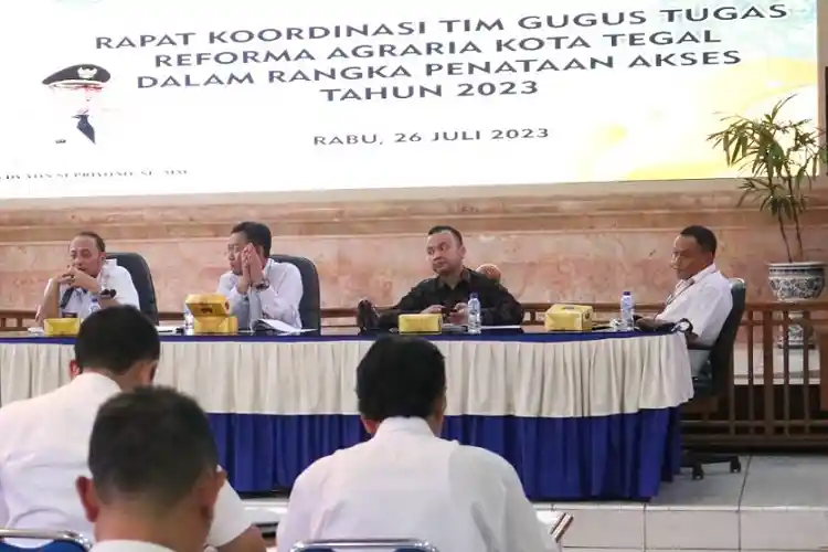 Rapat koordinasi tim gugus tugas reforma agraria Kota Tegal 2023