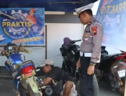 Satlantas Polres Brebes Tindak Tegas Pengguna Knalpot Brong Dalam edukasi Kamseltibcar lantas