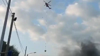 Api Kebakaran Kapal Nelayan di Tegal Padam Berkat Bantuan Helikopter BNPB