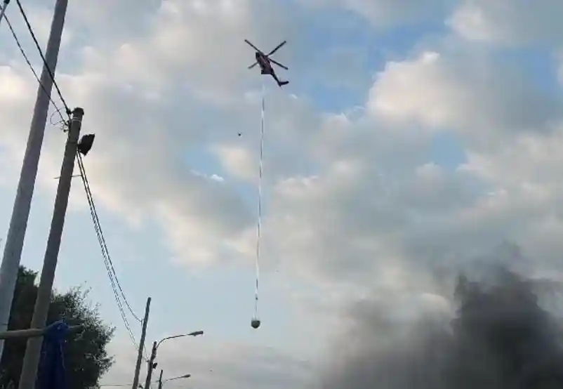Api Kebakaran Kapal Nelayan di Tegal Padam Berkat Bantuan Helikopter BNPB