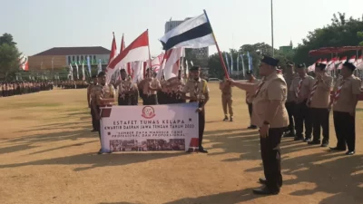 Estafet Tunas Kelapa Pramuka Rembang Menuju Pemalang