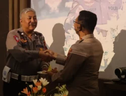 Polantas Polres Tegal Rayakan Hari Lalu Lintas dengan Potong Tumpeng, Ini Prestasi Mereka